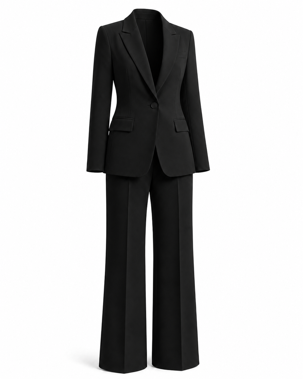Isabella Anzug in Schwarz auf Weiß