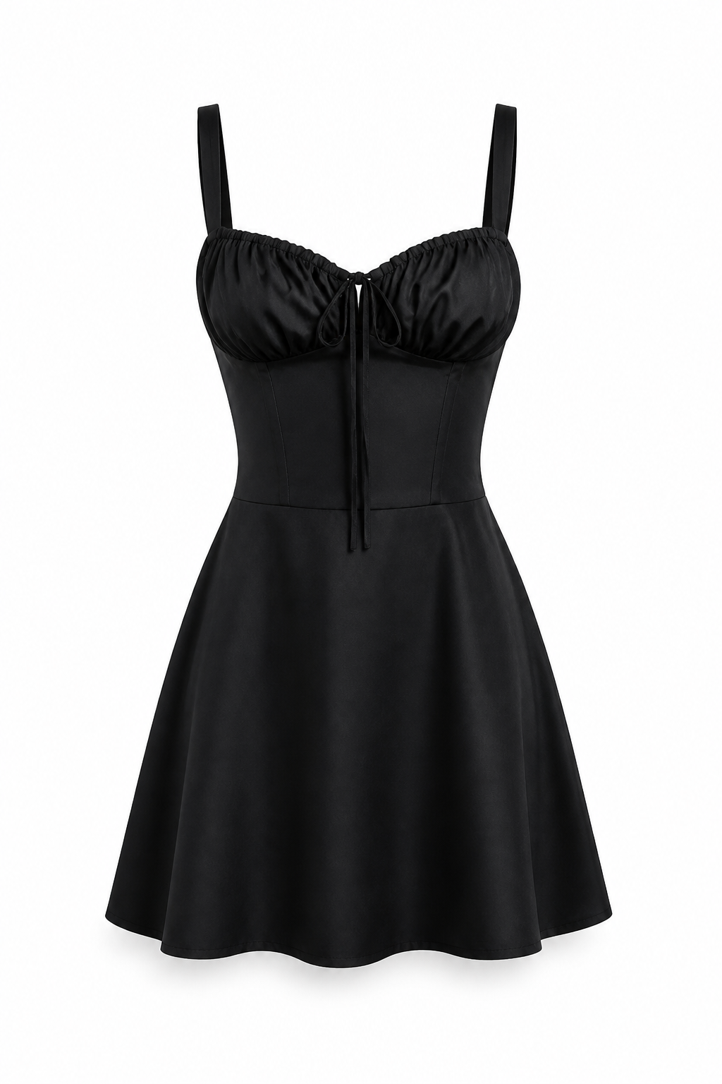 Essenza Kleid in Schwarz – Produktaufnahme auf Weiss