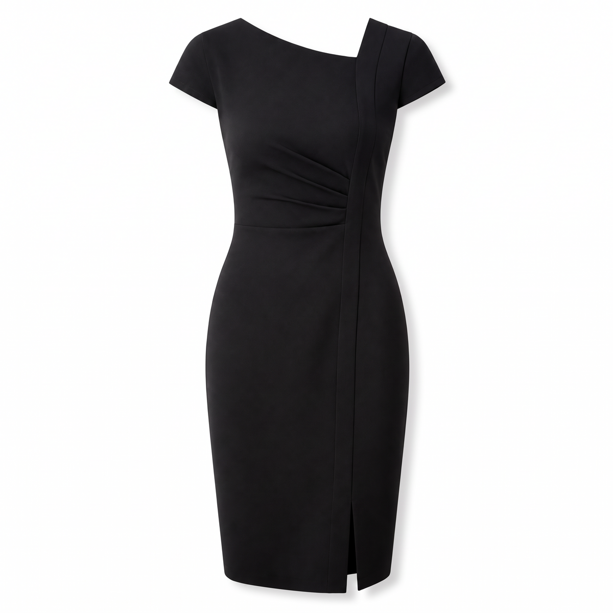 Rayen Abendkleid in Schwarz – große Produktaufnahme auf Weiß