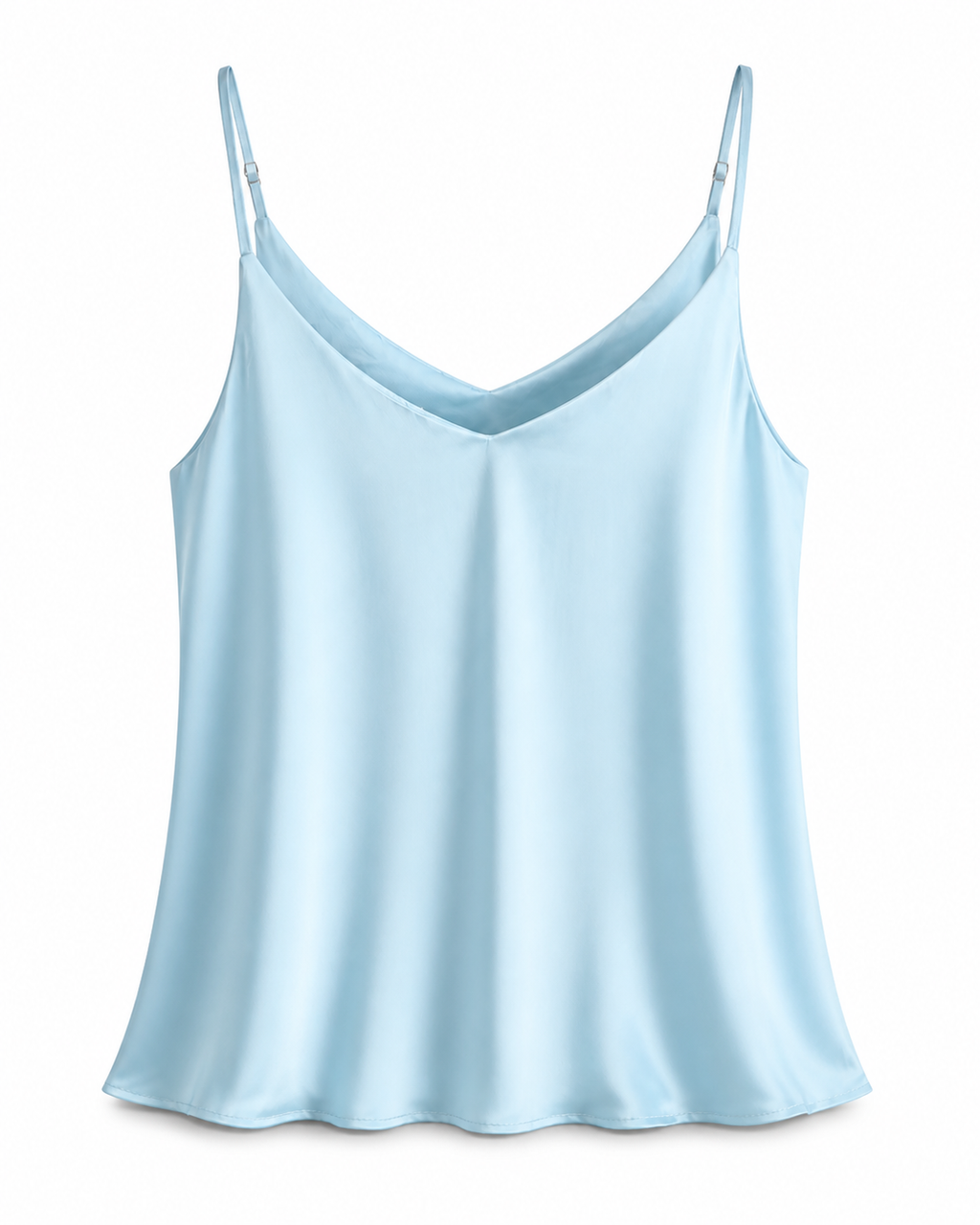 Violetta Camisole in Blau auf Weiß