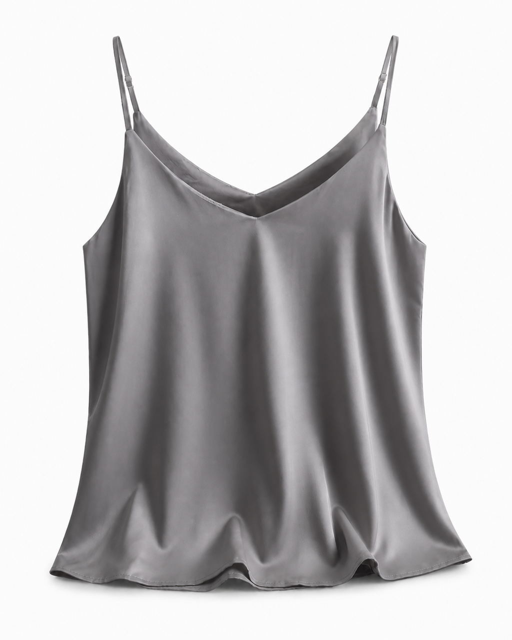 Violetta Camisole in Grau auf Weiß