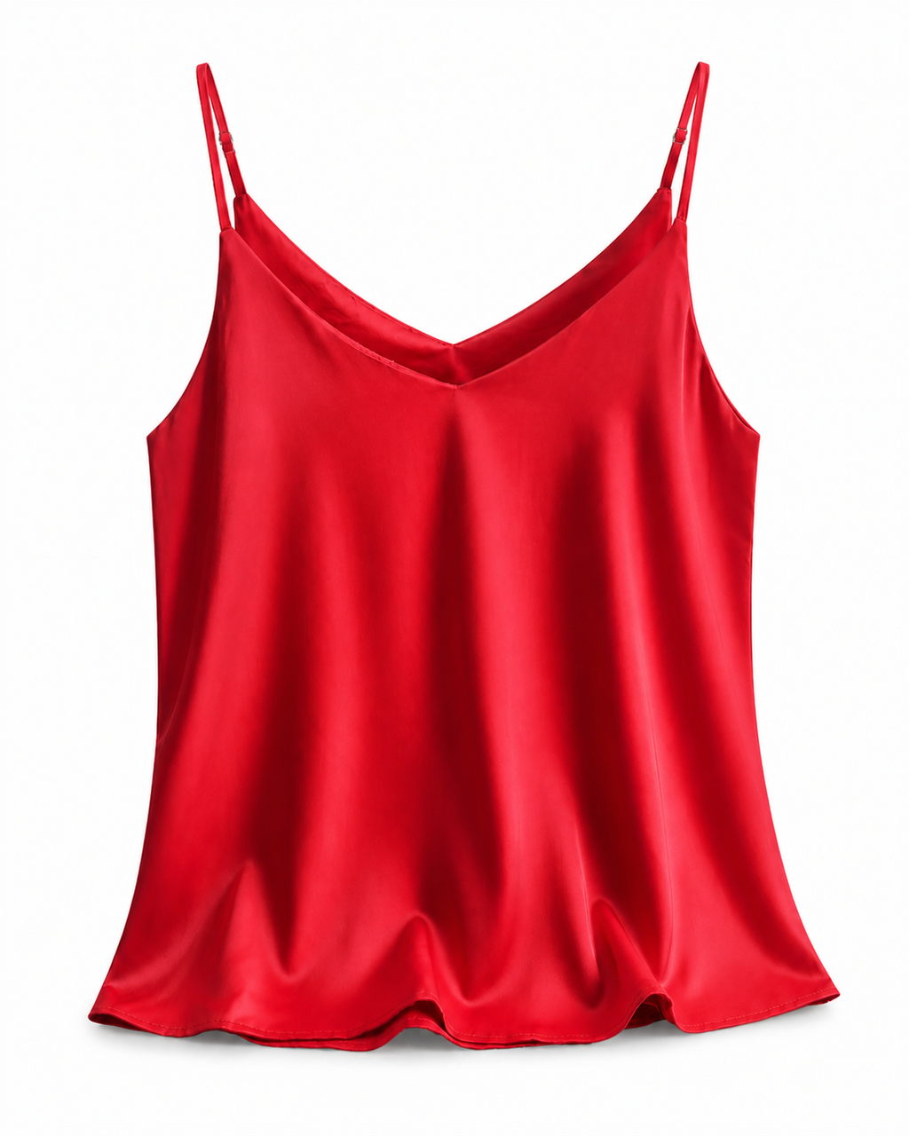 Violetta Camisole in Rot auf Weiß
